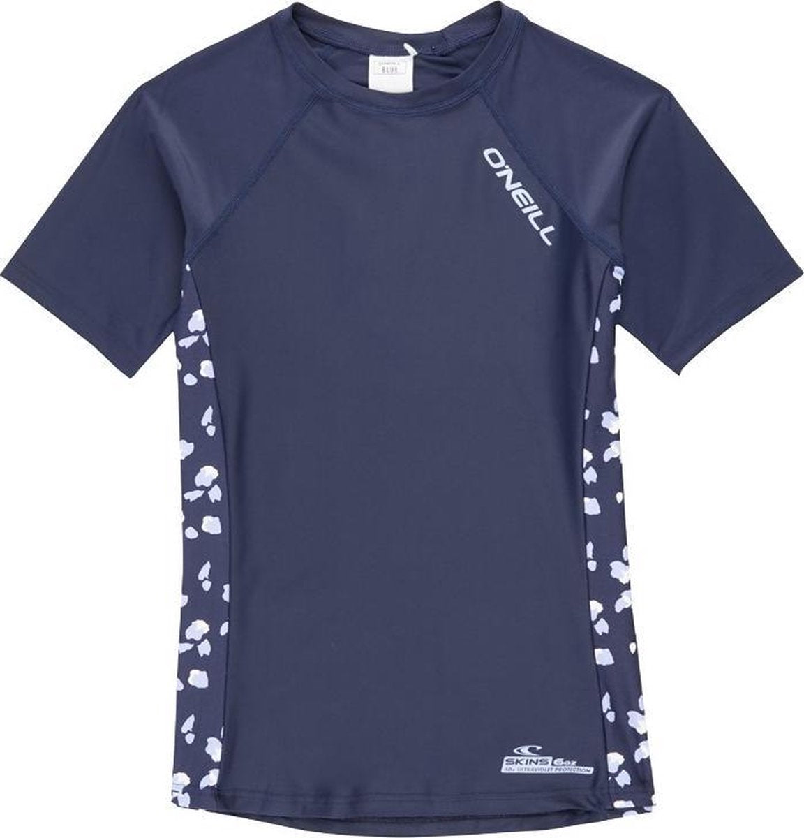 O'Neill - UV-shirt met korte mouwen voor meisjes - Print - Donkerblauw - maat 126-134cm
