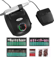 Beautylush Elektrische Nagelfrees Set 65W. Inclusief Schuurkapjes Wit.