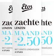 Etos Zachte Maandlenzen -2.50 - 3x4 stuks