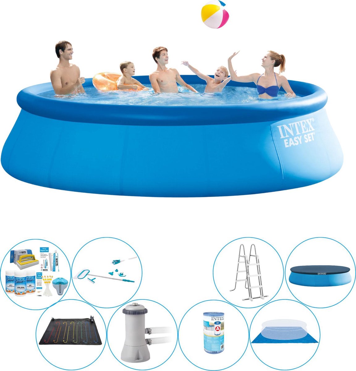 Intex Easy Set Zwembad - 457 x 122 cm - Voordeelset