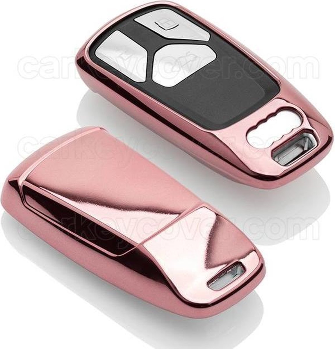 Audi SleutelCover - Rose Goud / TPU sleutelhoesje / beschermhoesje autosleutel