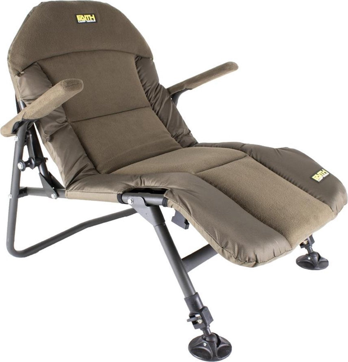 Faith - Lounge Chair - Karperstoel - S - Visstoel - 75 x 64 x 70 - Olijfgroen