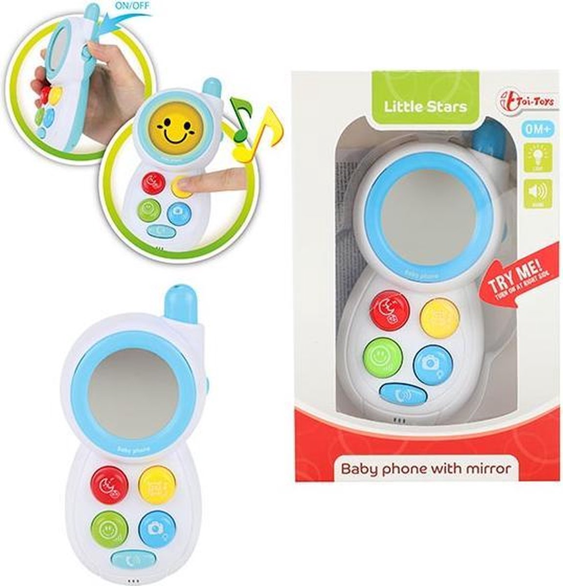 Toi-toys Babytelefoon Junior 13 Cm Wit