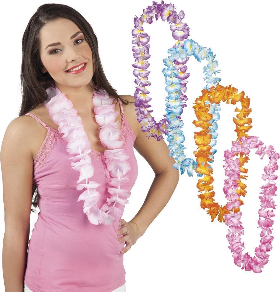 120 stuks: Hawaikrans Olulu in 5 kleuren - assorti