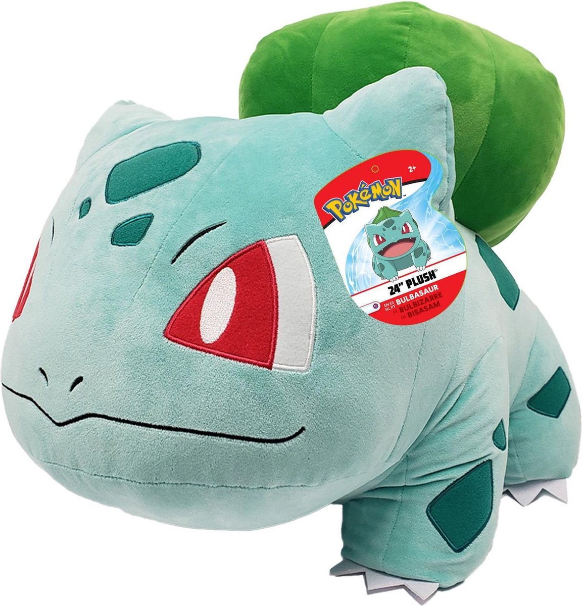Pokemon XXL Pluche Knuffel Bulbasaur 60 cm | Pokemon Plush Toy | Pokemon Peluche Knuffel voor kinderen | Extra grote knuffel!