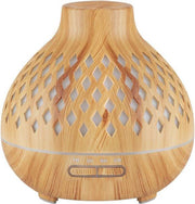 ACTIVE Aroma Diffuser Luchtbevochtiger Spa 10 Licht Hout 400ml + Timer