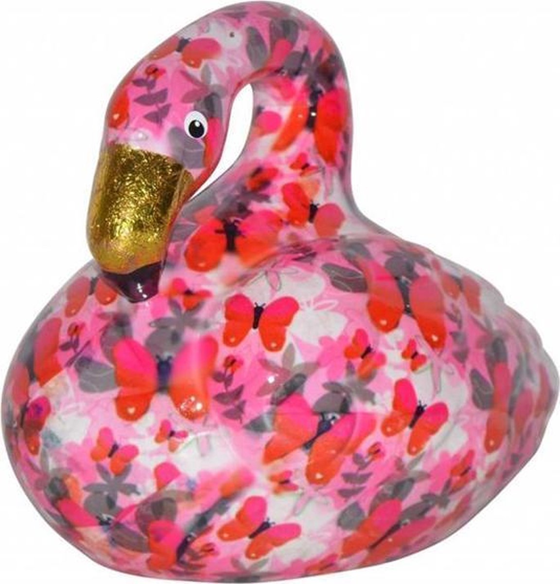Pomme Pidou Flamingo Lilly Spaarpot - Roze met vlinders