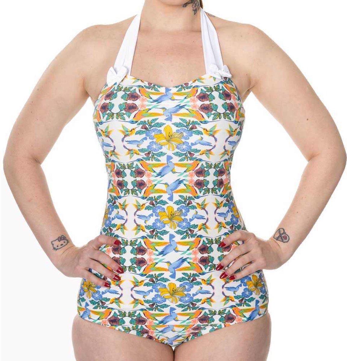 Banned Badpak -L- Shoreline Bloemen Multicolours