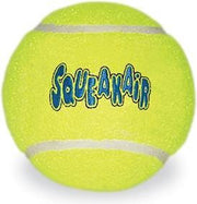Kong squeakair tennisbal geel met piep - xl 10x10x10 cm - 1 stuks