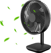 ventilator tafel -homealexa tafelventilator 17 cm kleine usb-fan ultrastille tafelventilator met 4 poweriveaus kantelhoek ca. 45 ° luchtcirculator voor bureau