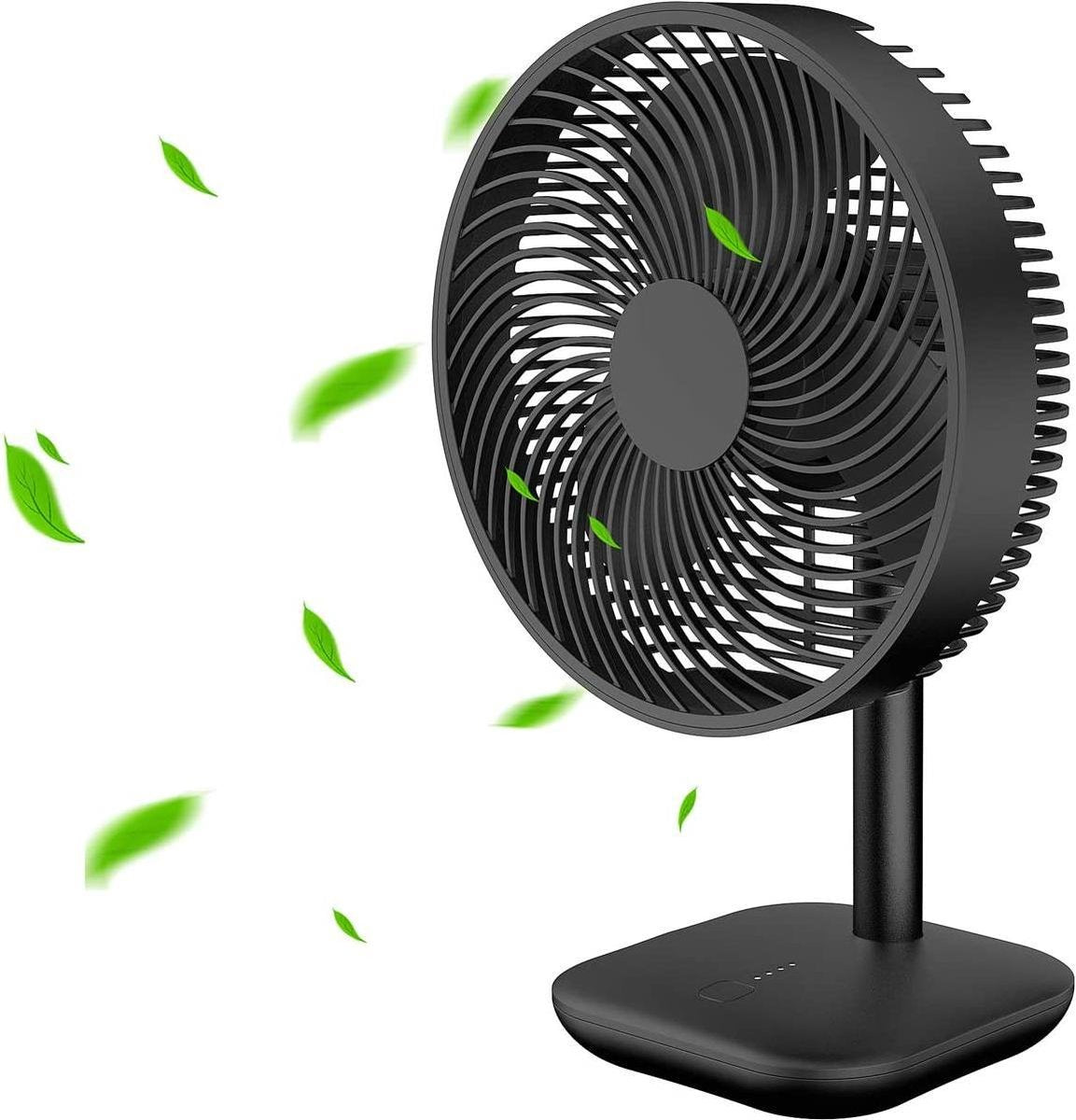 ventilator tafel -homealexa tafelventilator 17 cm kleine usb-fan ultrastille tafelventilator met 4 poweriveaus kantelhoek ca. 45 ° luchtcirculator voor bureau