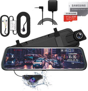AZDome AR08 2CH Full Mirror dashcam voor auto - GPS - Continue voeding - 128gb