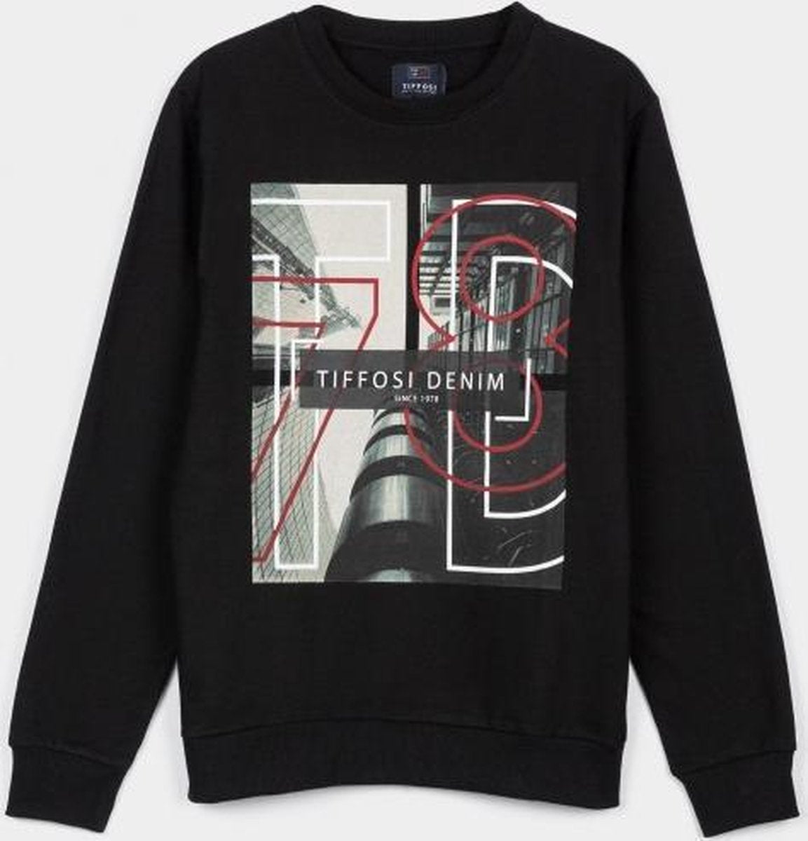 Tiffosi zomer sweatshirt zwart jongens maat 140