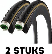 Fietsband - Buitenband - Set van 2 - Tubularband Terreno Mix G+ 28 x 1.30 (33-622) zwart