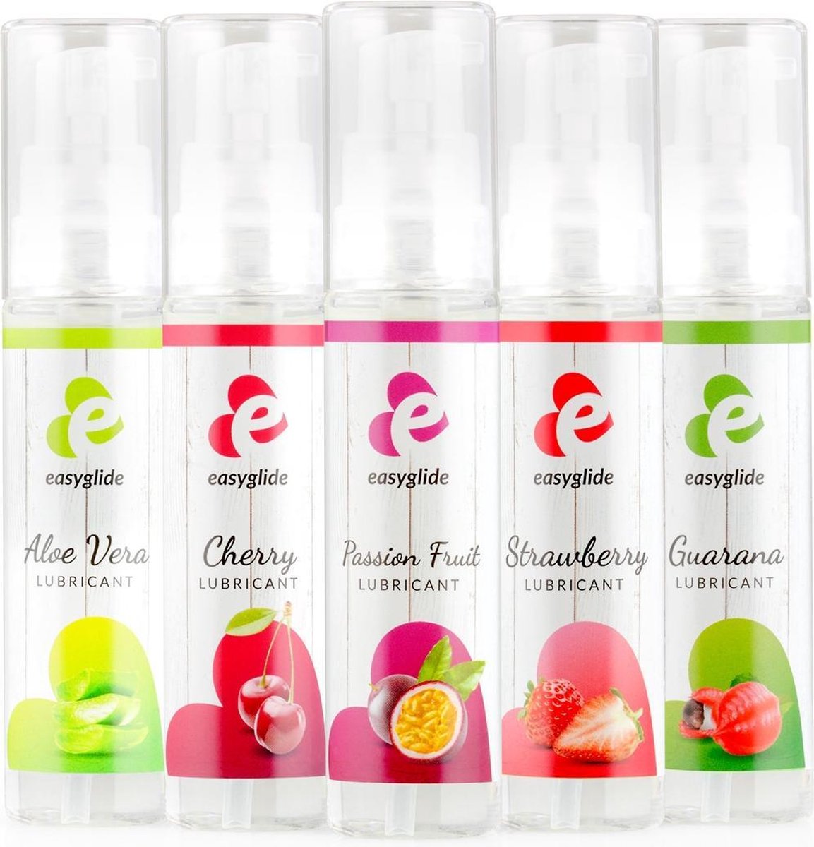 EasyGlide - Het 5 Smaken Glijmiddel Proefpakket met: Aardbei Kers