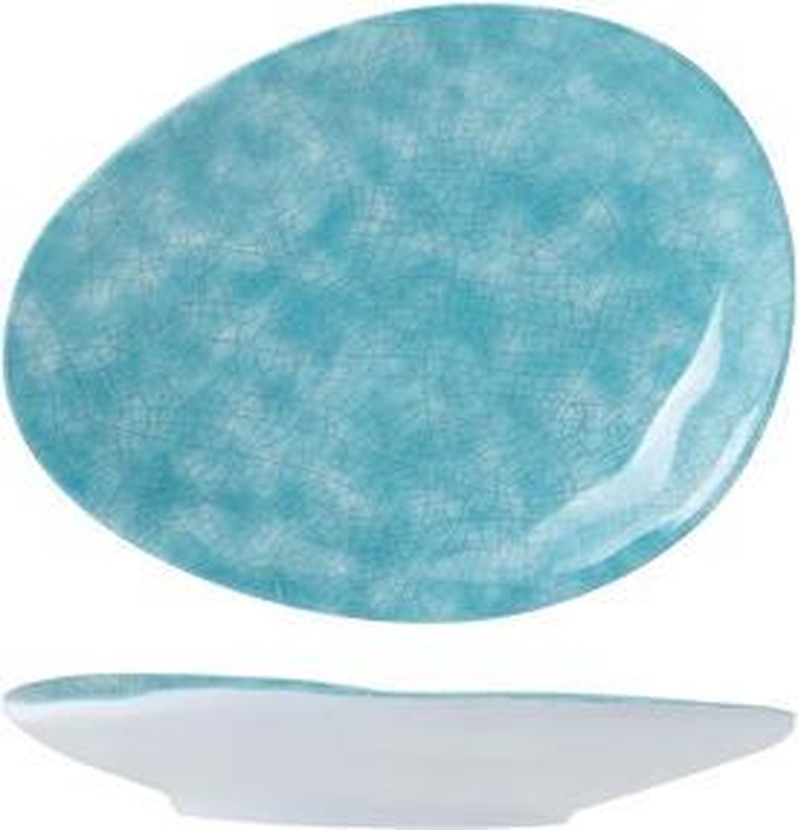 Streetfood Go Azzurro Dinerbord - 15x11.5cm - Melamine