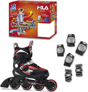 Fila Skates J-One Rood Maat 32-36 met Bescherming
