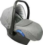 P'tit Chou Trento Autostoel - Eco leder - Grijs/grijs - Gratis accessoires