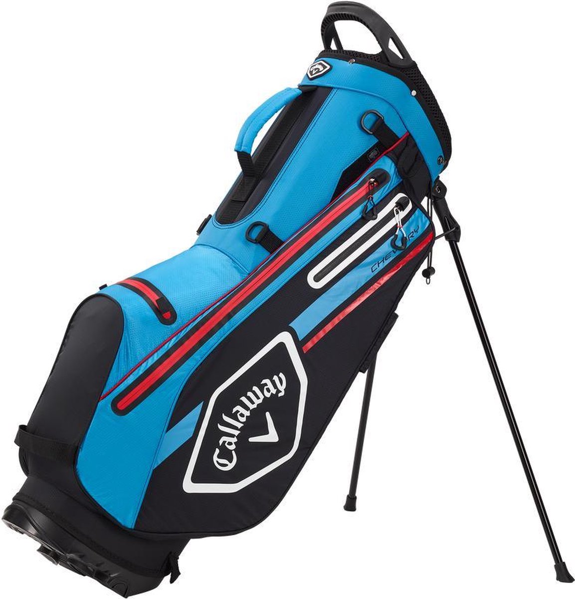 Callaway Chev Dry Stand Bag Zwart Blauw Rood