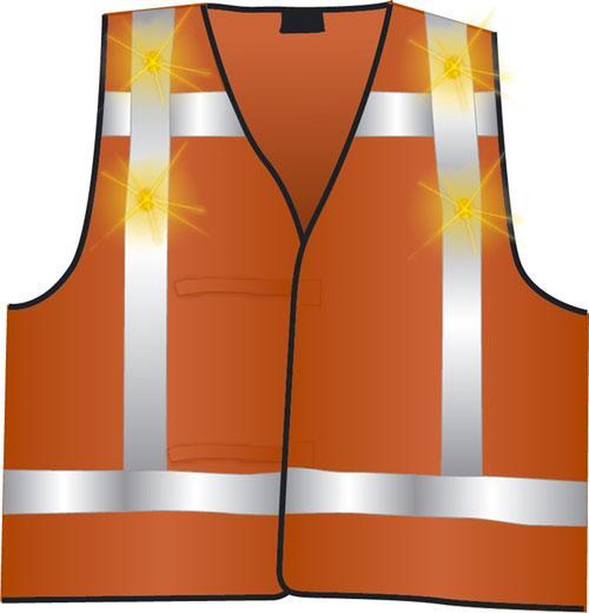 Safeways veiligheidsvest - hesje met verlichting - 6 LED- HiViz reflecterend