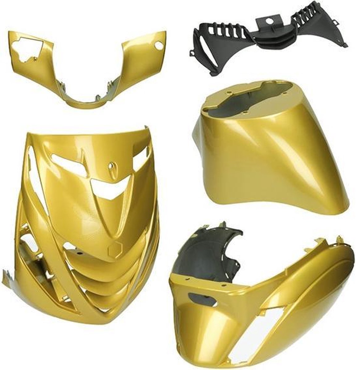 Kappenset Piaggio Zip 2000 SP Porsche gold goud DMP 5-delig