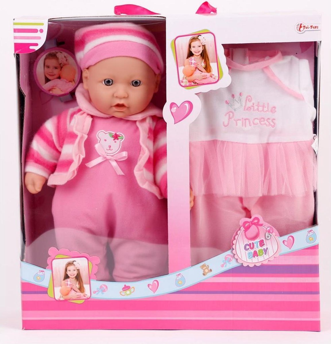 Babypop 40cm met kleding