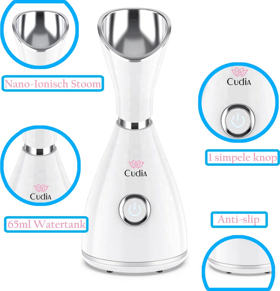 Gezichtssauna met mee eters verwijderen en puisten verwijderaar - Blackhead remover - Gezichtsstomer met Ionische technologie - luxe Gezichtsreiniger elektrisch alternatief gezichtsmasker