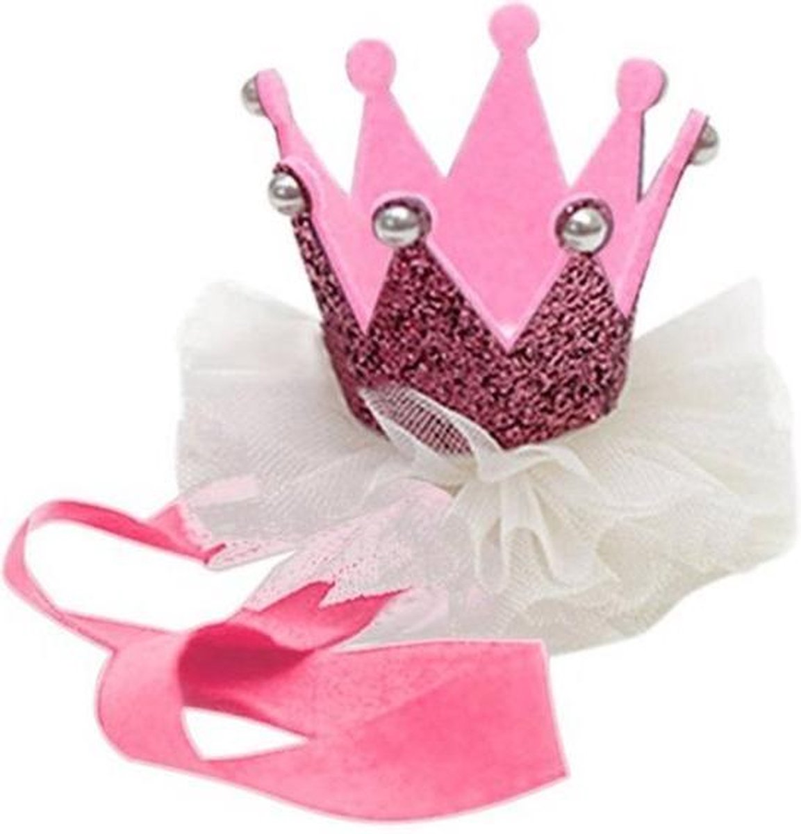 10 st - Haarband Baby - Princes Kroontje - Roze - kinderfeestje - Heble - dagaanbieding - aanbiedingen
