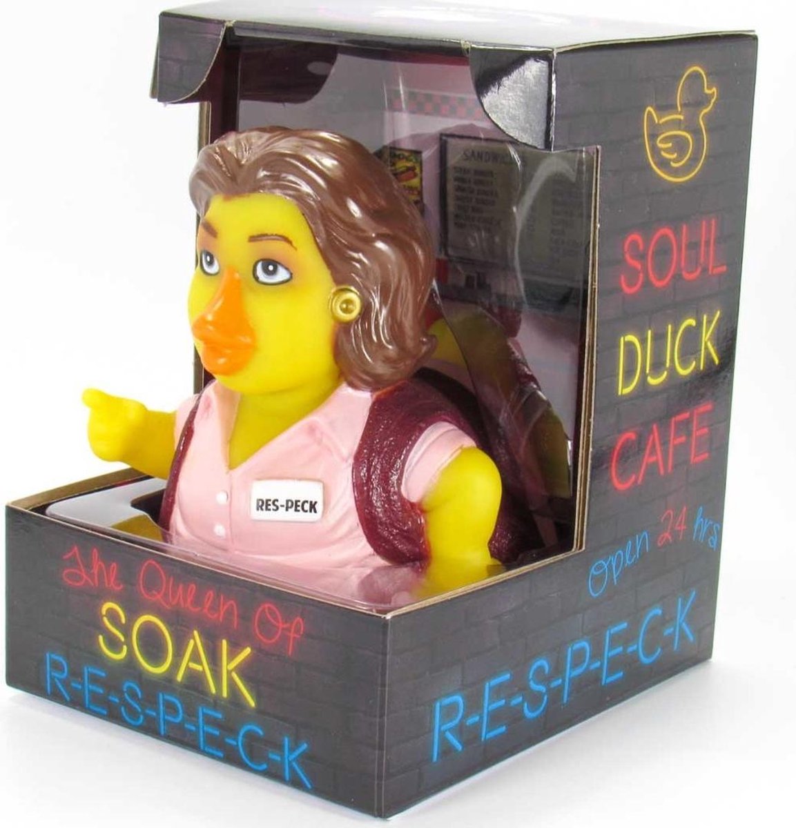 CelebriDucks<br />  THE QUEEN OF SOAK Duck   Badeendje<br />  Aretha Franklin