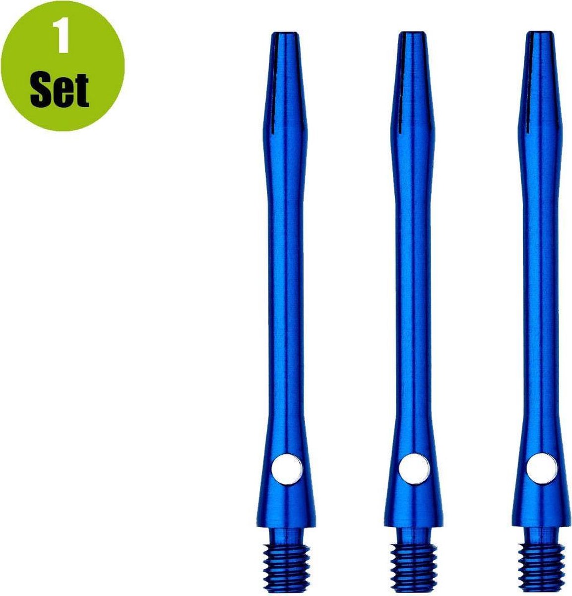Aluminium Dart Shafts - Blauw - Medium - (1 Set)
