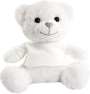 Soft Touch Knuffelbeer Met Shirt 25 Cm Polyester Wit