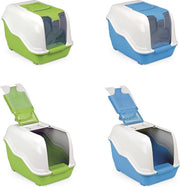 MPS Netta Kattenbak - Blauw/Groen - 54 x 39 x 40 cm