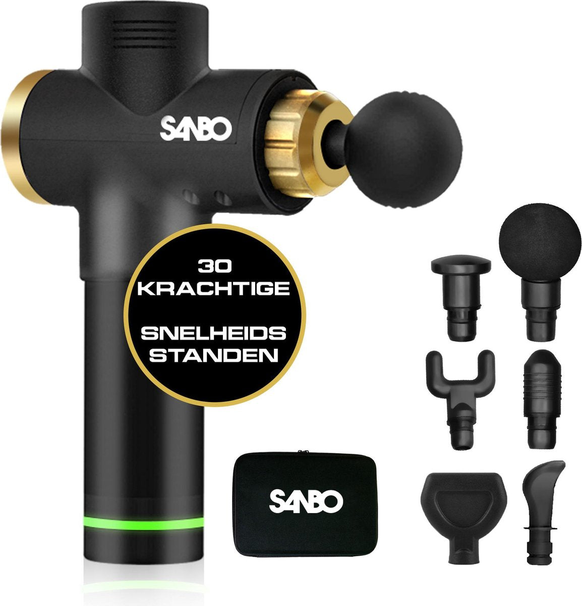 Sanbo® Massage gun Elite - sport en relax massage - professioneel - Inclusief Koffer - inclusief APP