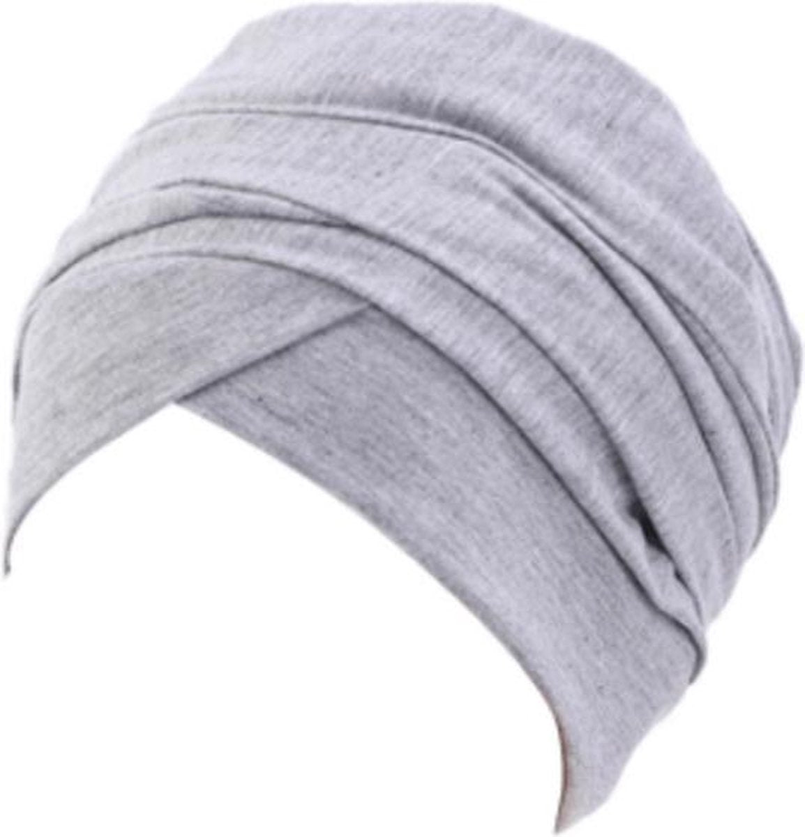 Hijab – Hoofddeksel – Islamitisch – Tulband – Grijs – Muts – Sporthoofddoek - Hoofddoek - Hoofdband - Haarband