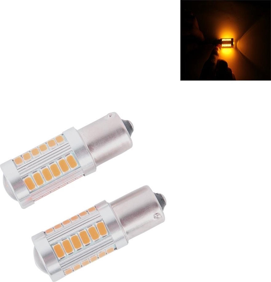 2 STKS 1156 / BA15S 16.5 W 1155LM 630-660nm 33 LED SMD 5630 Rood licht auto remlicht lamp lamp voor voertuigen