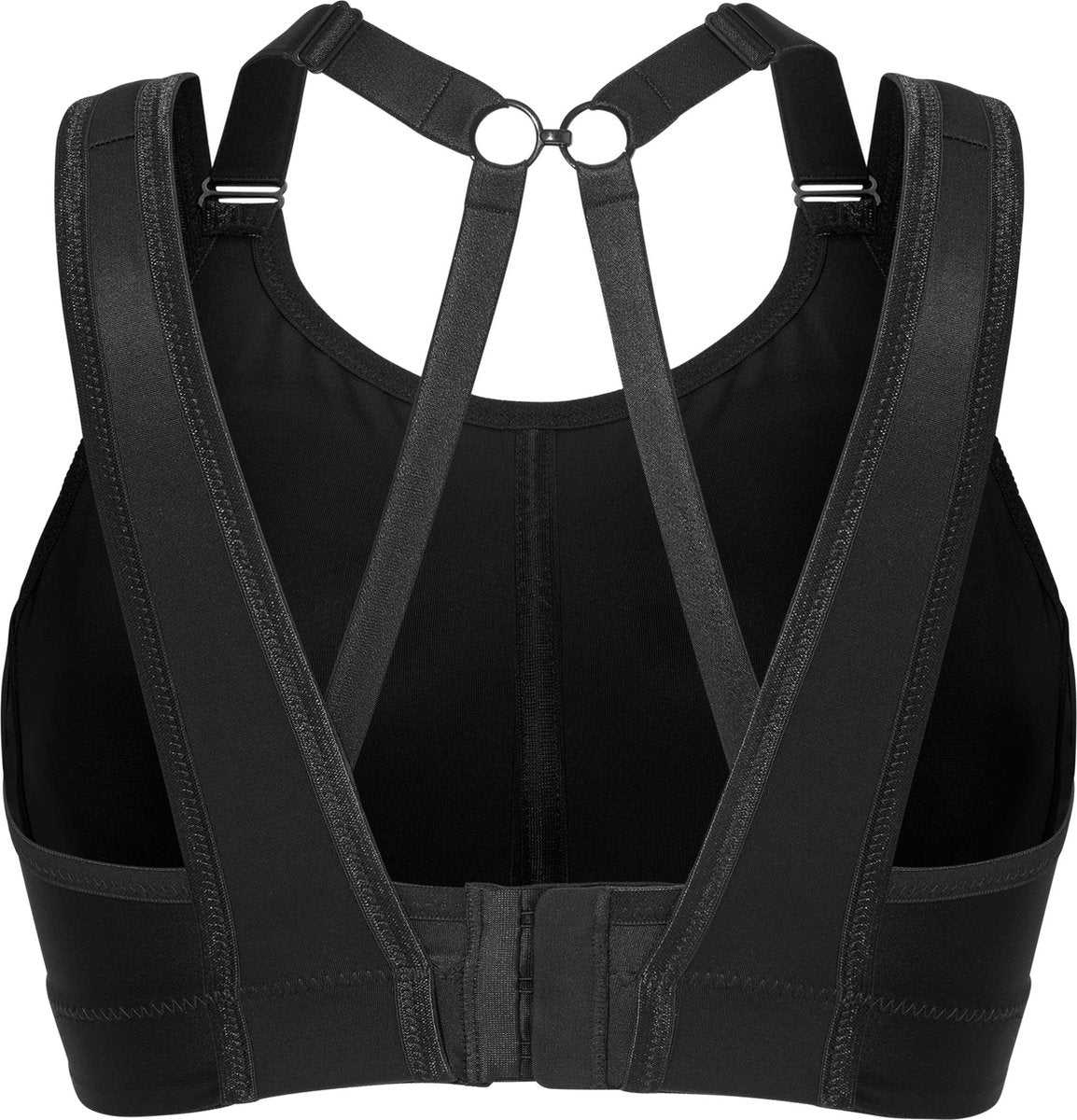 Yoga-sportbeha-Swegmark- recycled nylon- 85C- zwart- authentic