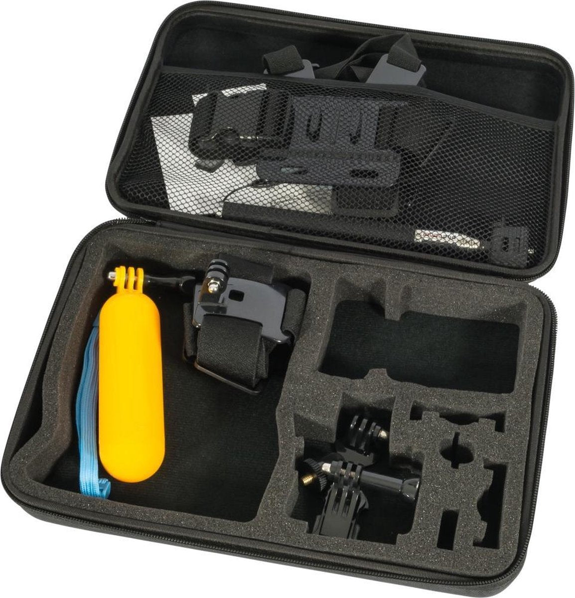 Salora ACTIONCAMPACK -  Accessoirepakket - Go Pro - Action Camera - Opbergcase - Accessoires - Chestmount - Selfiestick - Bobber