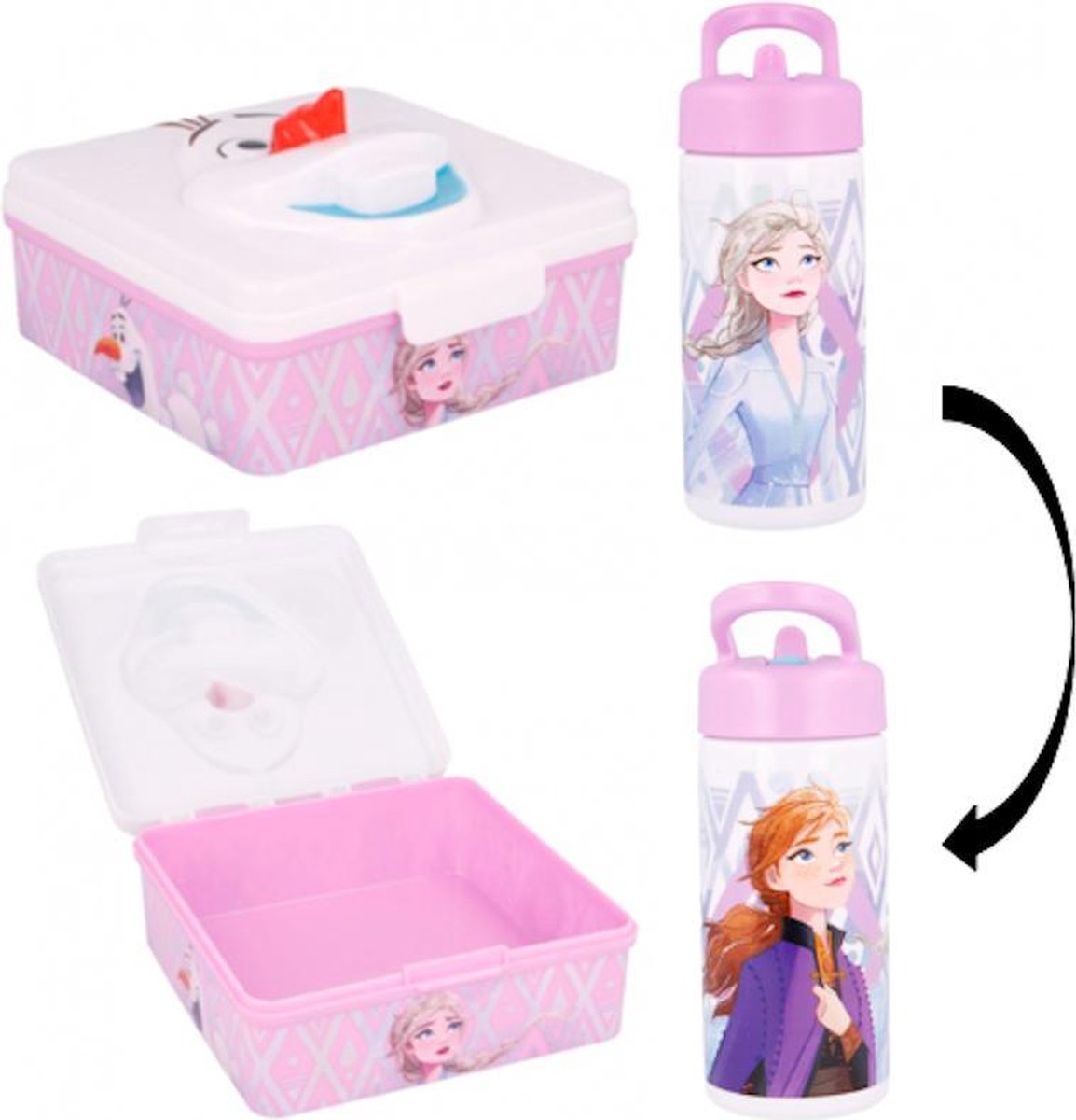 Frozen 2 broodtrommel 3D OLAF - 14 cm X 14 cm X 6