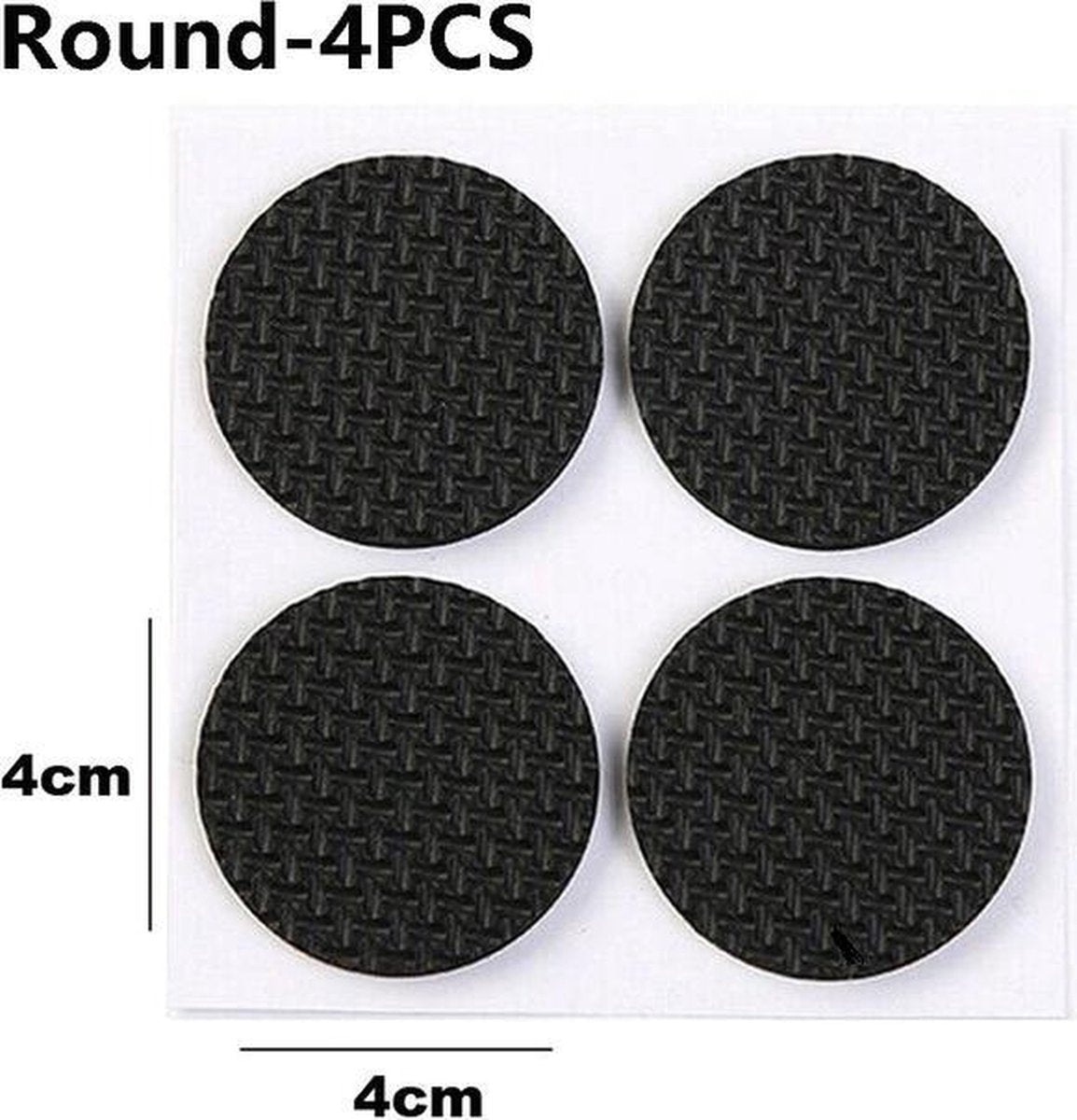 Gadgetpoint | Meubelvilt | Meubelonderzetters | Anti slip | Zelfklevend | Rond 4 stuks 4 cm