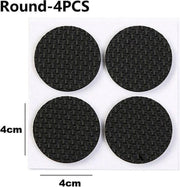 Gadgetpoint | Meubelvilt | Meubelonderzetters | Anti slip | Zelfklevend | Rond 4 stuks 4 cm