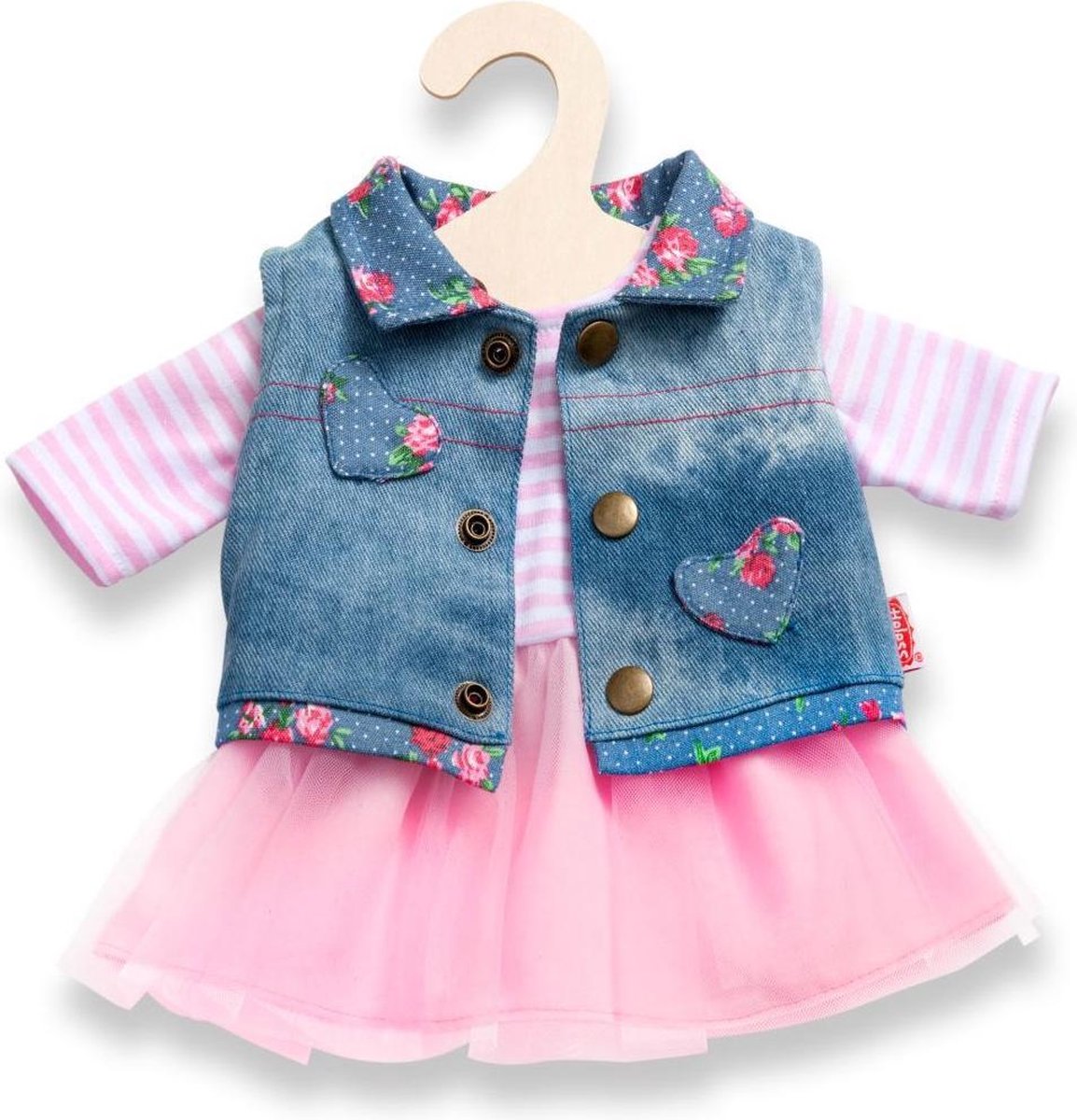 Heless Poppenjurk Met Giletje Voor Pop Van 35-45 Cm