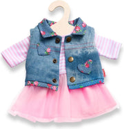 Heless Poppenjurk Met Giletje Voor Pop Van 35-45 Cm