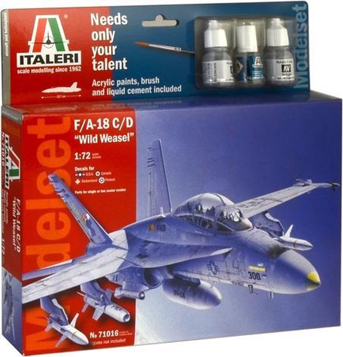 Italeri F/A - 18 C/D ''WILD WEASEL'' 1:72 Montagekit
