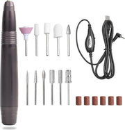Glamour Care - Elektrische Nagelvijl met 11 Bitjes - Nagelfrees - Incl. Schuurrolletjes - Voor Acrylnagels/Kunstnagels/Gelnagels