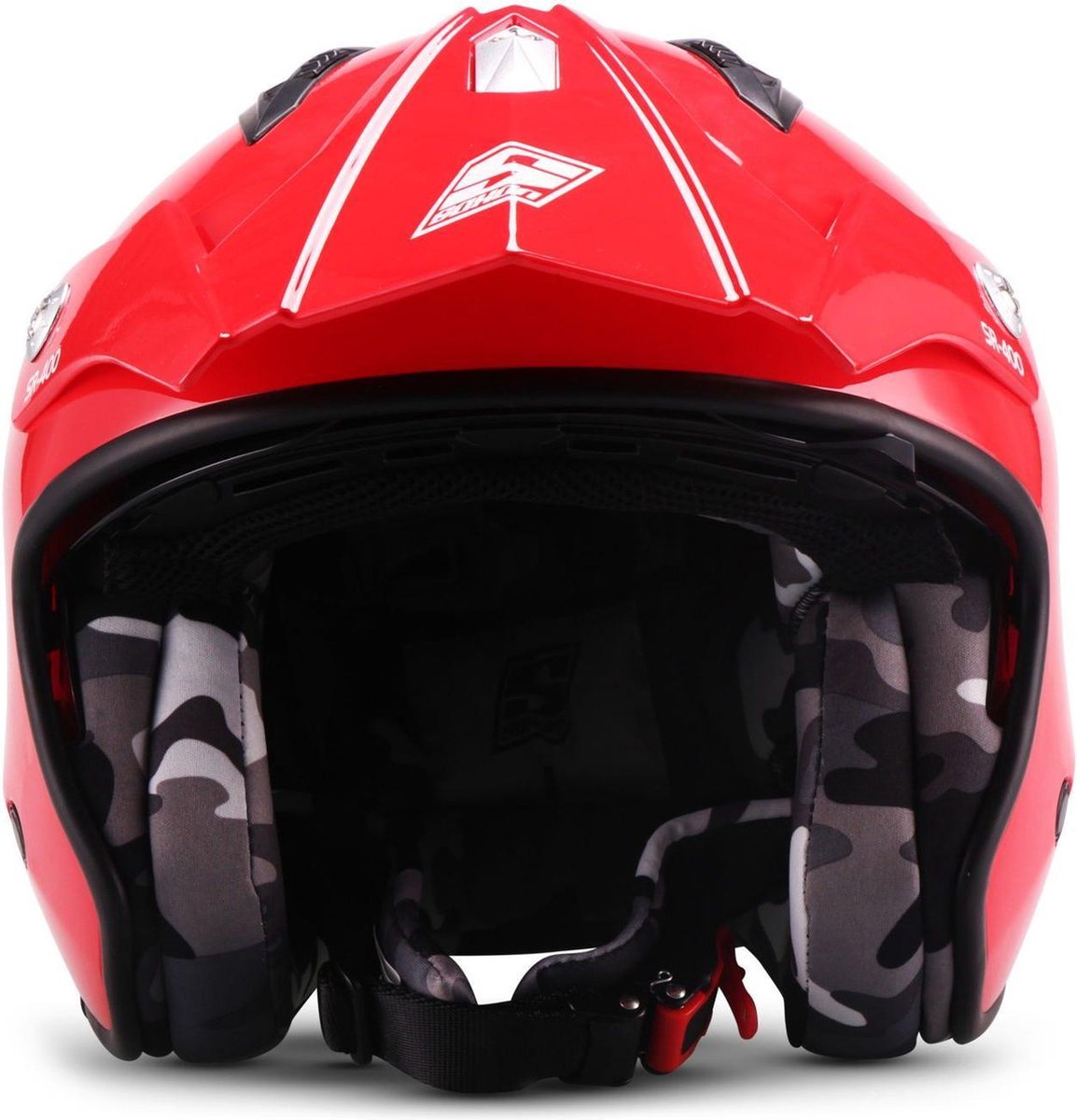 SOXON SR-401 Mono Rood - jethelm