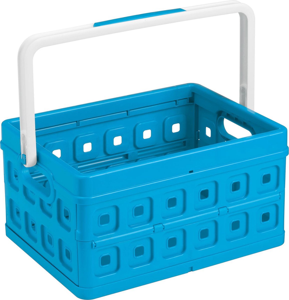Sunware - Square vouwkrat met handgreep 24L blauw  - 44 x 31