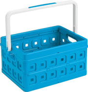 Sunware - Square vouwkrat met handgreep 24L blauw  - 44 x 31