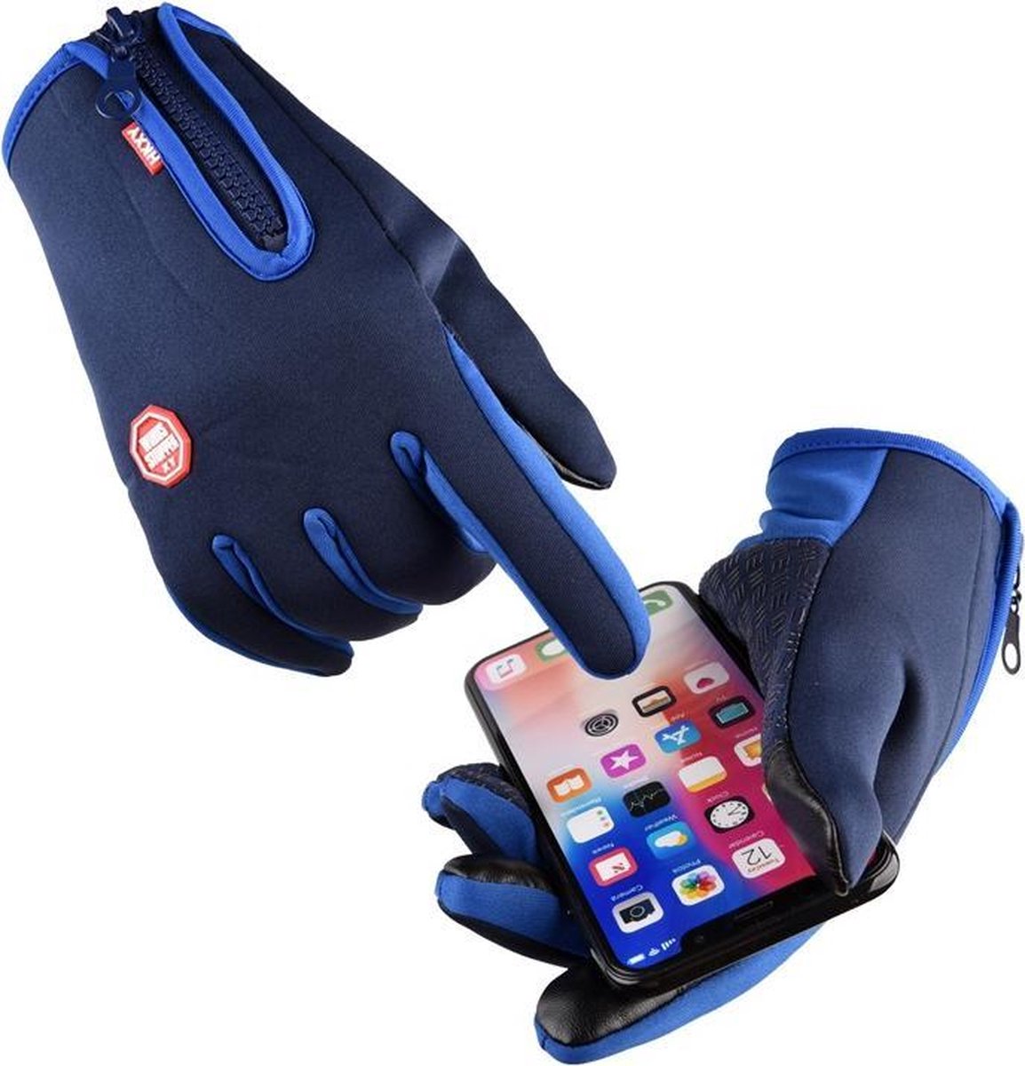 Waterdichte Touchscreen Handschoenen - Blauw XL