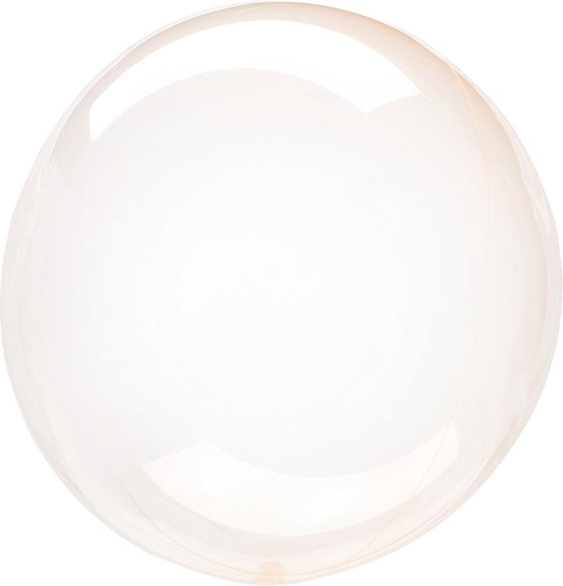 Anagram Folieballon Clearz Petite Crystal 30 Cm Transparant Oranje