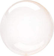 Anagram Folieballon Clearz Petite Crystal 30 Cm Transparant Oranje